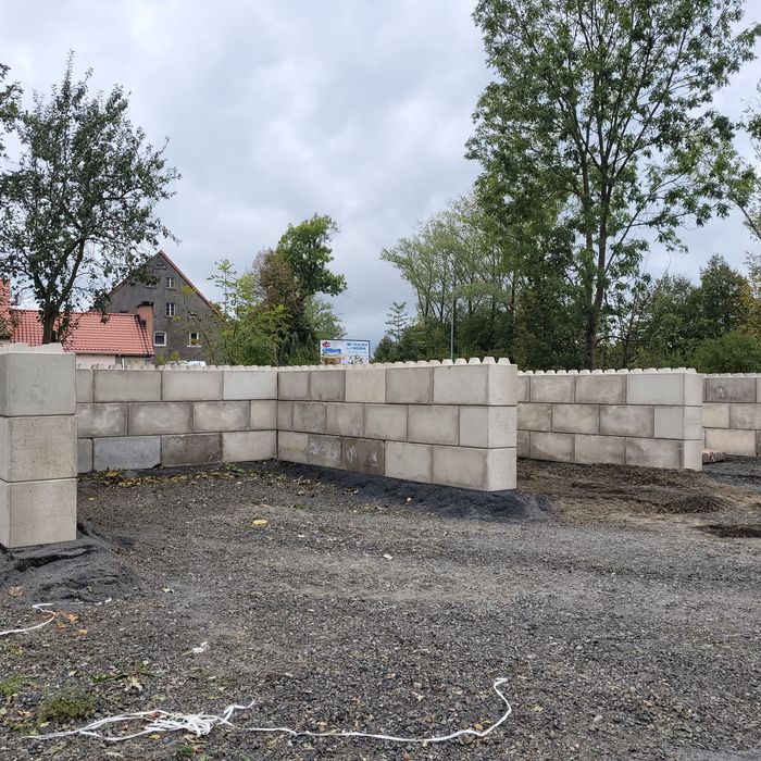 Blok betonowy, mury oporowe