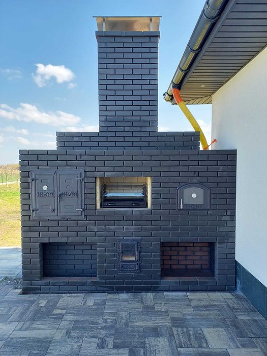 Grill murowany wedzarnia murowana grillo wedzarnia grill ogrodowy