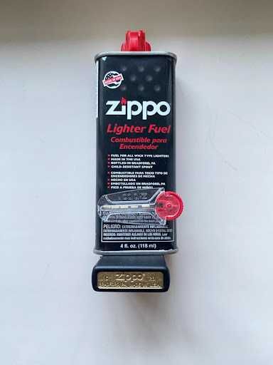 Оригінальний набір Zippо: запальничка Black Matte + бензин + кремені