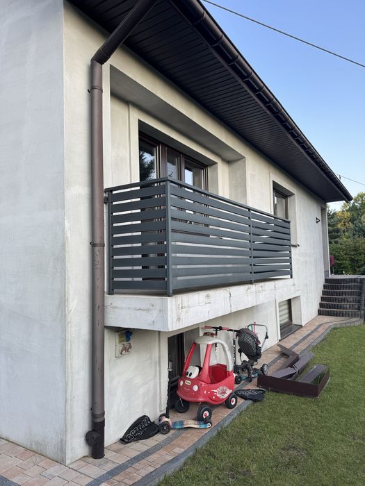 Balustrada balkonowa profile 80x20  z demontażu 2 szt