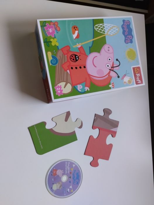 Świnka Peppa duże puzzle 2+
