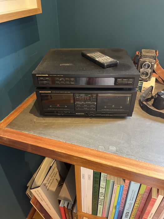 Aparelhagem marantz com radio e double cassete