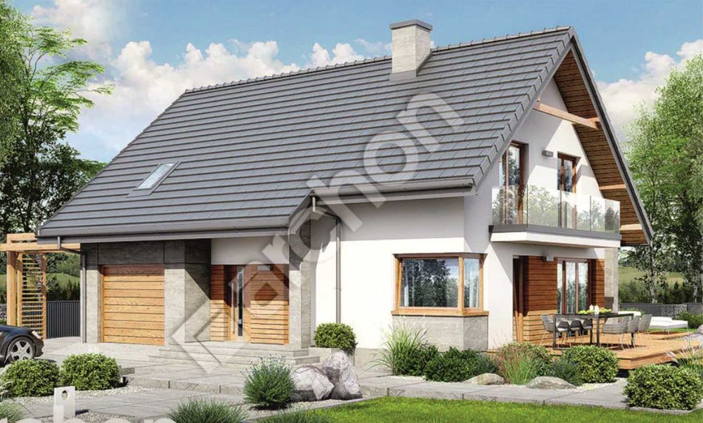 Nowoczesny Dom z garażem w spokojnej okolicy_ Polkowice _Sucha Górna_