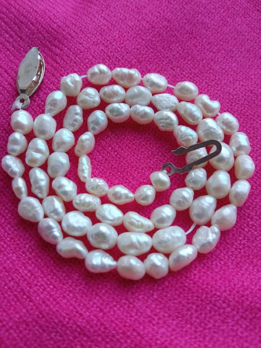 Naszyjnik z pereł naturalnych rzecznych hodowanych