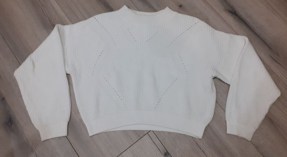 Sweterek biały  z H&M rozmiar S
