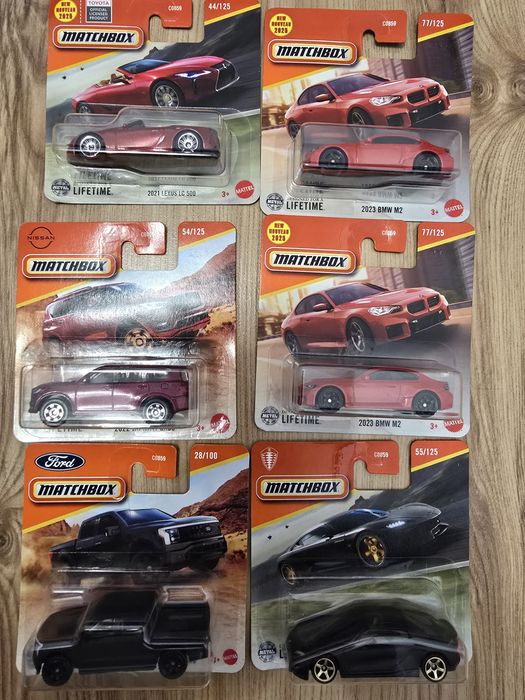 Zestaw 6 nowych matchbox bmw
