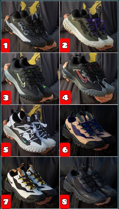 БЕЗ ПЕРЕДПЛАТИ‼️Кросівки Nike ACG Mountain Fly, Fly 2, Antarktik, Mada