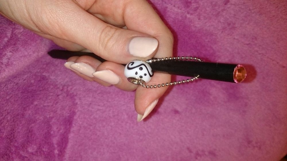 Ołówek, zawieszka Pandora srebro próba 925, biżuteria