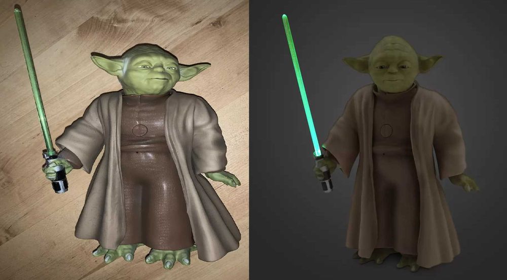 Figura eletrónica do Mestre Yoda