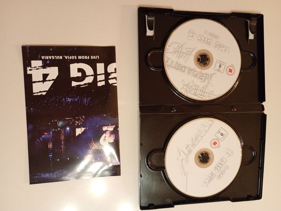 Koncert Metallica Slayer Megadeth Antrax Grom Sofia 2x dvd