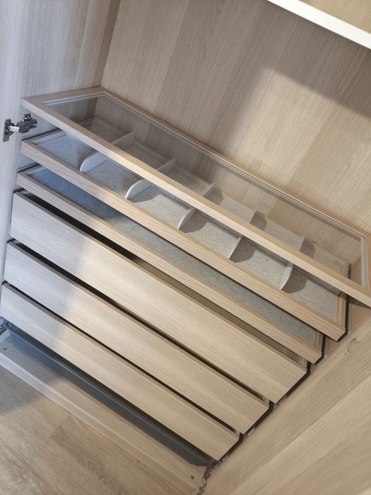 Szafa Pax dąb bejcowany na biało IKEA  35 x 100 x 200 niemowlęca