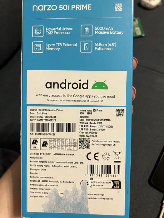 Realme Narzo 50i prime