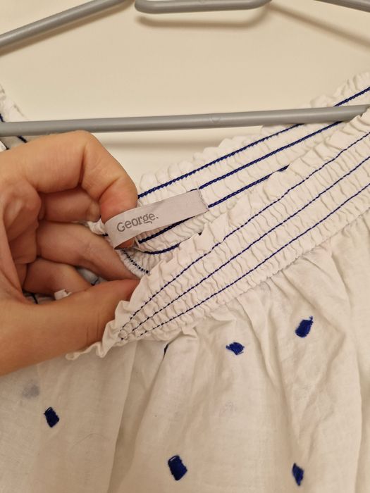 Biało niebieska hiszpanka