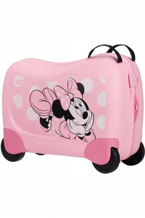 Samsonite Dream Rider Disney Minnie / Walizka dziecięca do jeżdżenia 28l / Pudrowy róż / stan bdb
