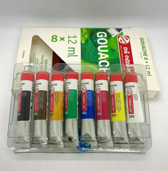 Краски гуашевые Royal Talens ArtCreation набор 8 цв x 12мл