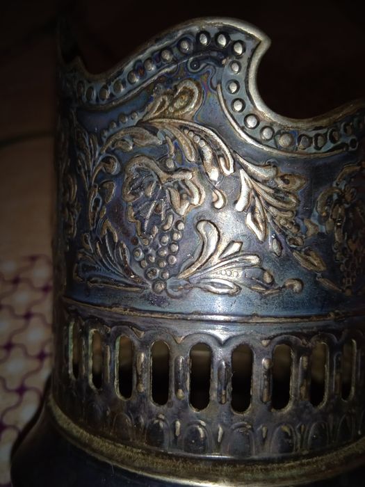 Подстаканник мельхиоровый