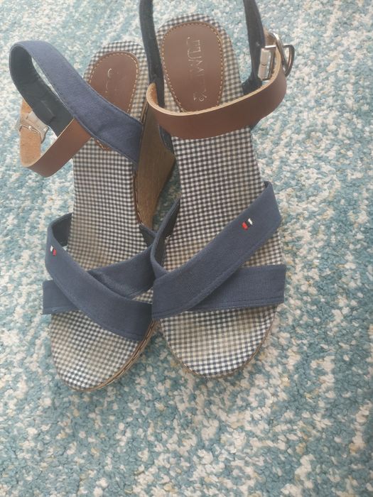 Espadryle na koturnie 39