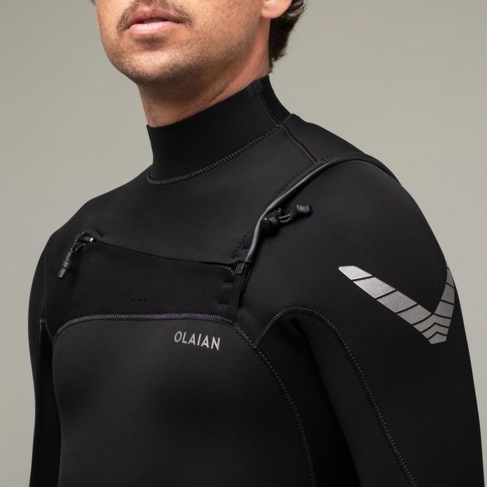 Fato de surf neoprene 4/3 mm Homem - 900 preto