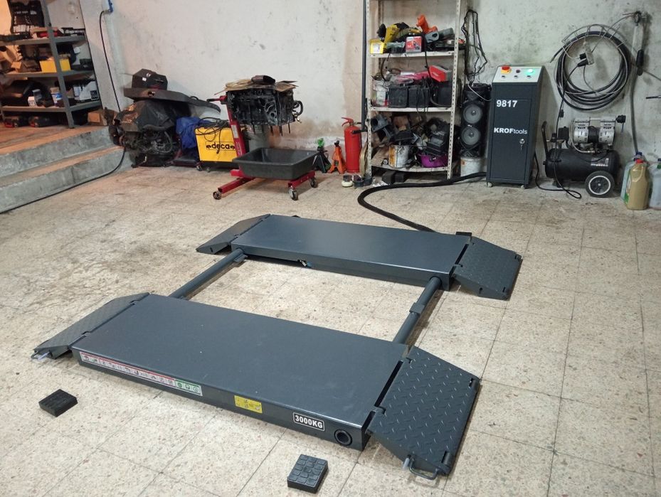 Esteira amovível com elevação de 1metro