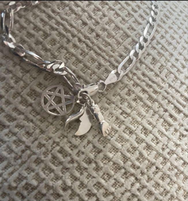 Pulseira de prata 925 para bebé NOVA, nunca usada