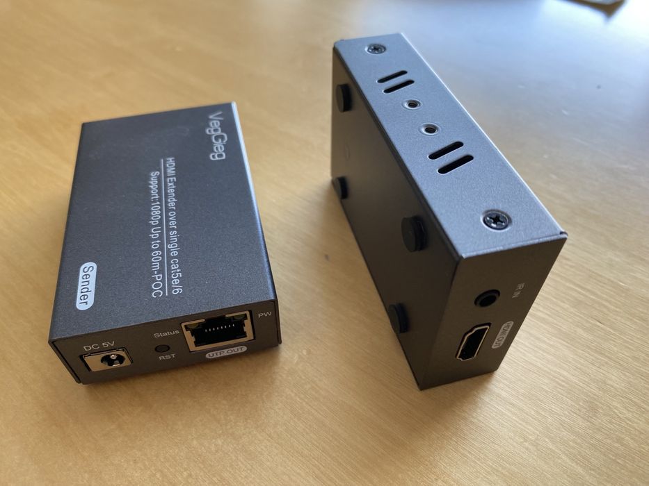 Adapter VegGieg HDMI Extender Over Ethernet 60m