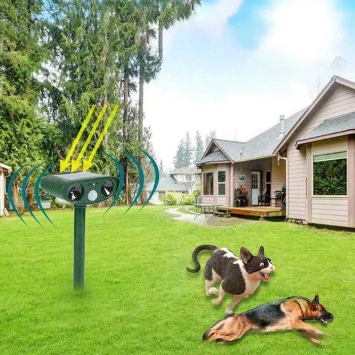 Уличный садовый отпугиватель собак, котов и прочих вредителей PARKSIDE Відлякувач для дачи и кемпинга