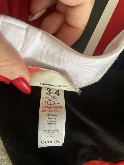 Strój karnawałowy dla chłopca Power Rangers