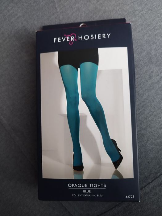 Rajstopy kryjące Niebieskie Fever Hosiery karnawałowe rozmiar uni nowe