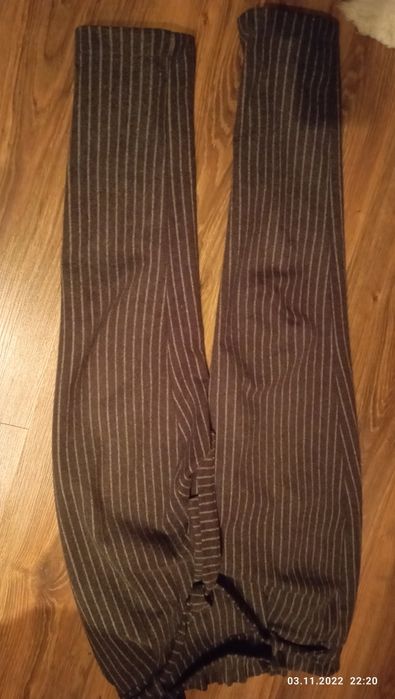 Теплые брюки с поясом