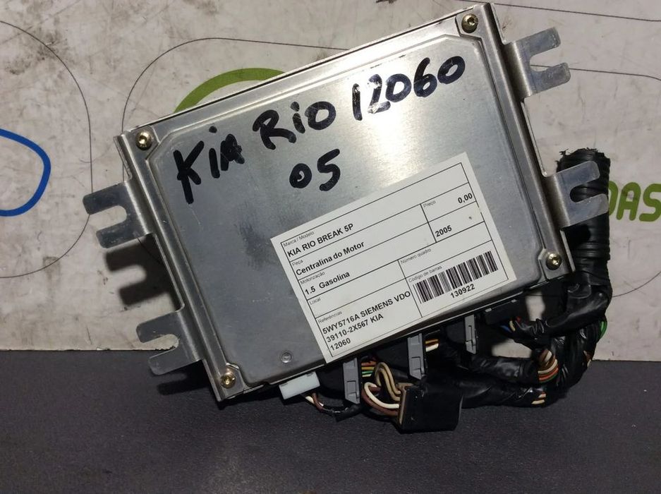 Centralina Motor Kia Rio 1.5 Gasolina ano 2005  5WY5716A  39110 2X567