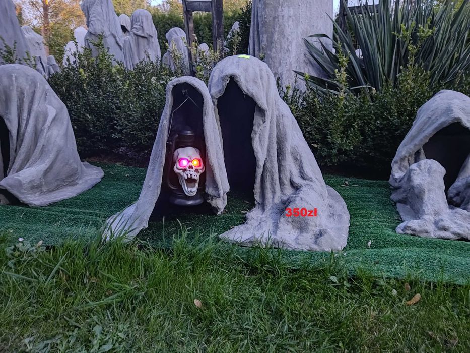 Rękodzieło na Halloween figura betonowa 100% handmade