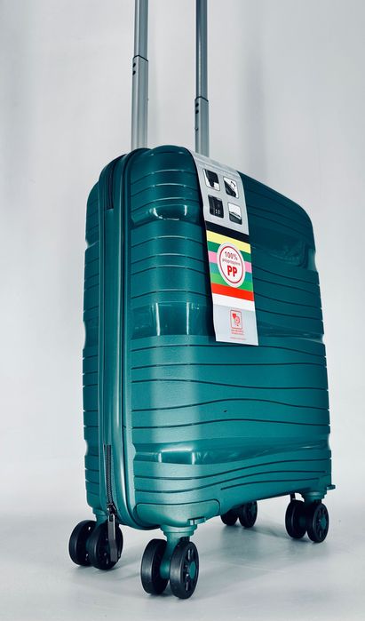 Nowa elastyczna PP walizka podróżna mała kabinowa butelkowa zieleń