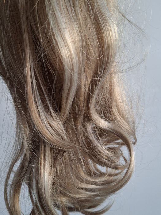 Włosy doczepiane blond pasemka 60 cm
