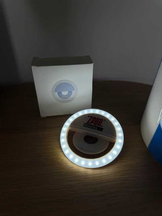 Lampa pierścieniowa do selfie, Ring Light klips na telefon, nowa
