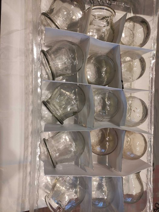 Банки медичні вакуумні скляні прозорі, комплект 15шт, 450грн.