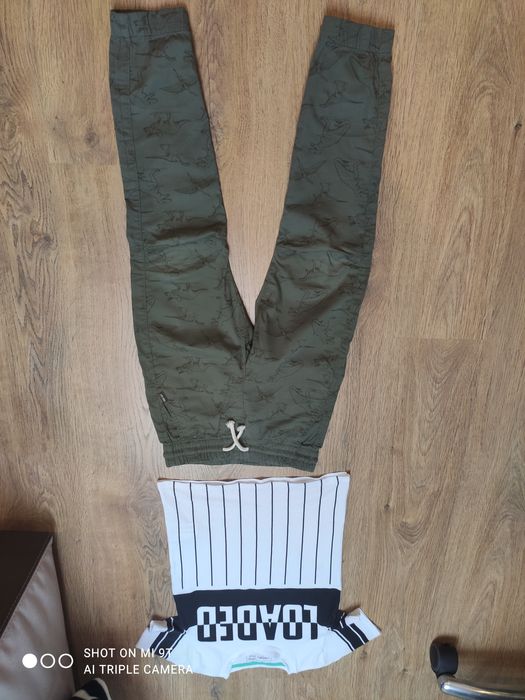Spodnie 134 H&M T-shirt 134/140 gratis jeansy