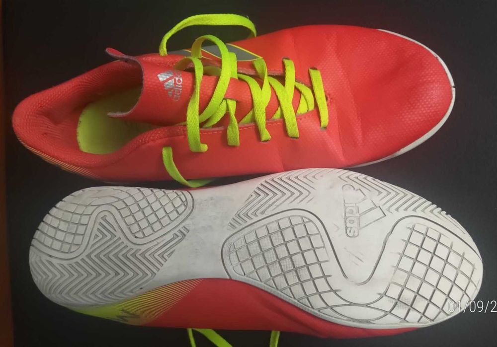 Chuteiras Futebol ADIDAS MESSI Laranja nº 38 Usadas