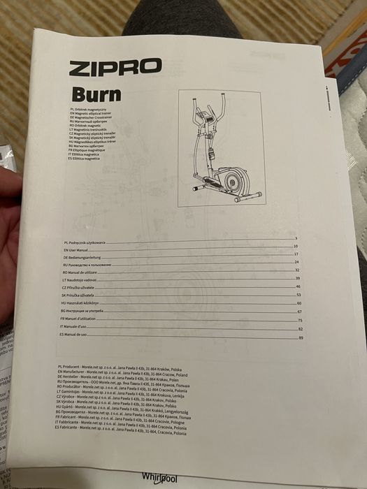 Bicicleta Elíptica ZIPRO BURN