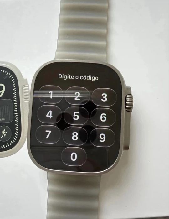 Apple Watch Ultra 49mm Titânio Natural + Ocean Band (Novo)
