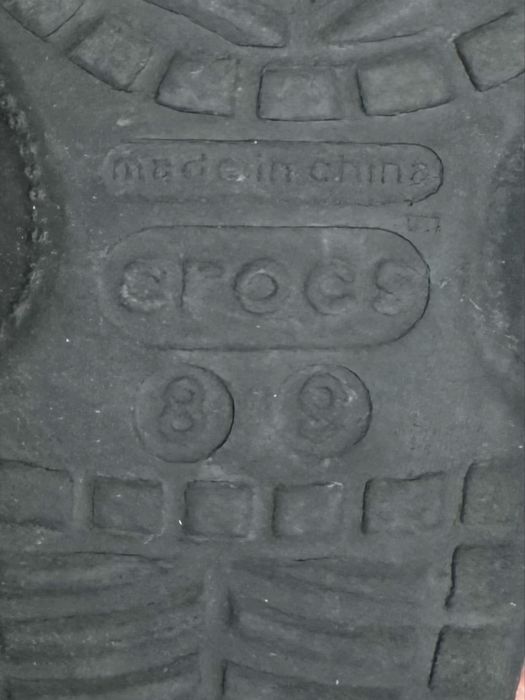 Crocs кроксы сандали C8-9 25-26 размер детские черные