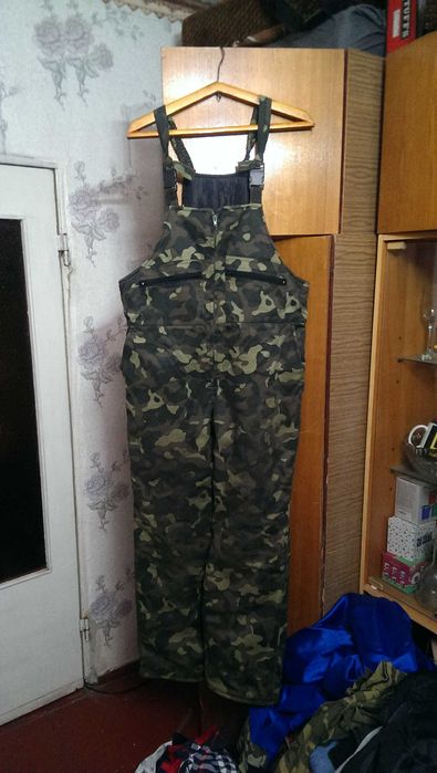 Мужской зимний камуфляжный комбинезон для охоты и рыбалки , ТЁПЛЫЙ