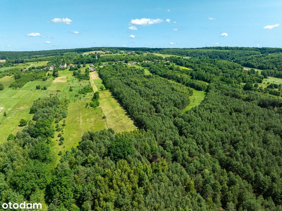 1,79 ha BUDOWLANKI w Górach Świętokrzyskich
