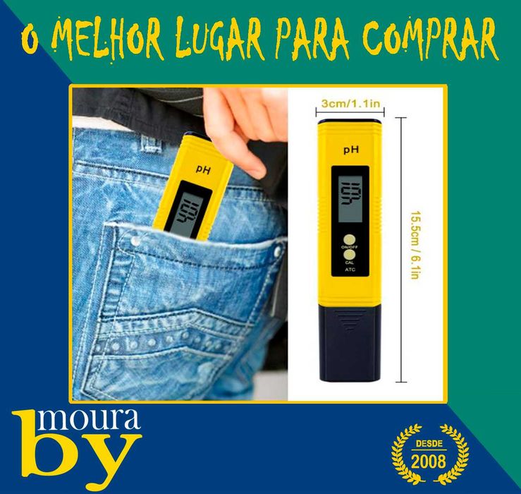 Medidor de PH pureza da água ppm filtro de aquário