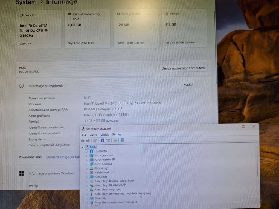 Intel NUC 10, Win11, Home Assistant