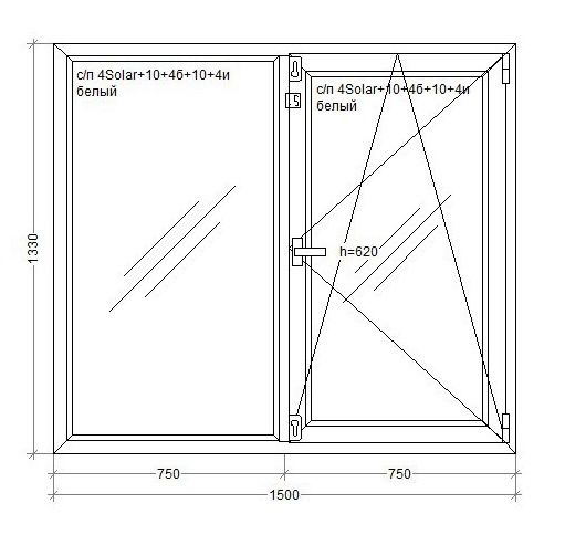 Окно пластиковое