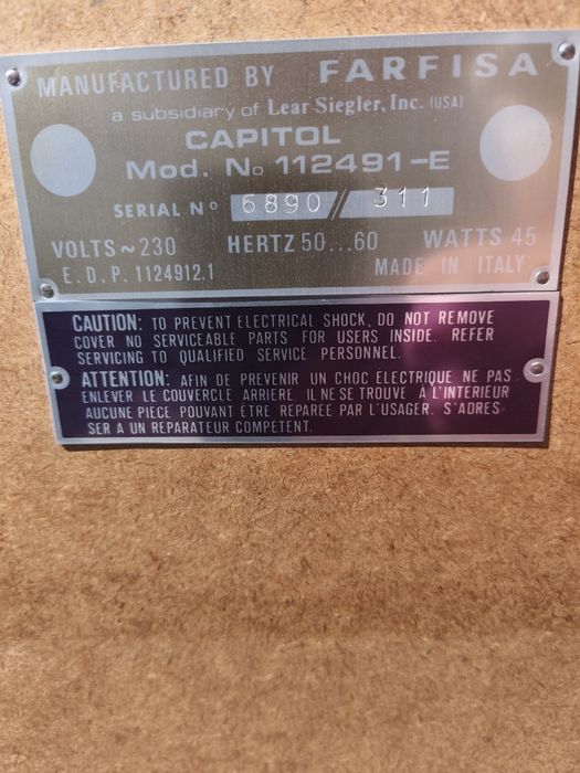 Organy elektryczne Farfisa Capitol + akordeon Odeon