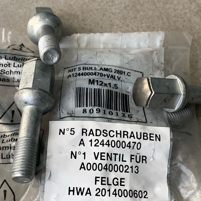 Болти колісні Mercedes AMG w123 w126 w116 R107 w124 w201 w210: 100 грн ...