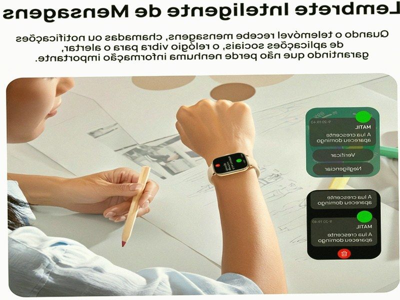 Smartwatch 1.83" — Chamadas sem Fios, 100+ Modos Desporto, Homem e Mulher