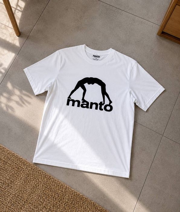 Klasyczny T-shirt MANTO Logo White