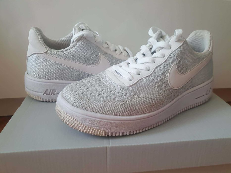 Nike Air Force 1 Flyknit 2.0 Pure Platinum | R. 39 / 24.5 cm | Oryginalne pudełko